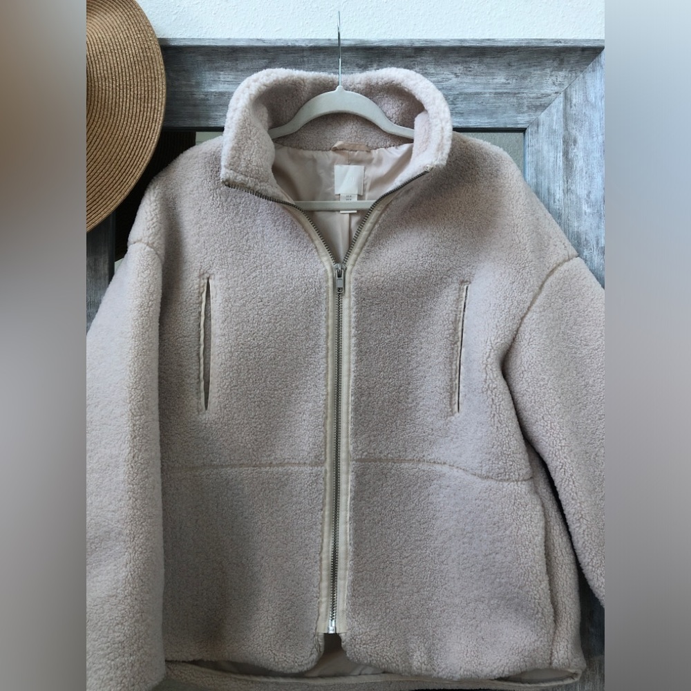 H&M Cream Teddy Jacket
